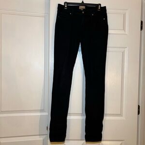 Paige Peg Skinny Black Lightweight Black Stretch Ankle jeans Womens Size 28